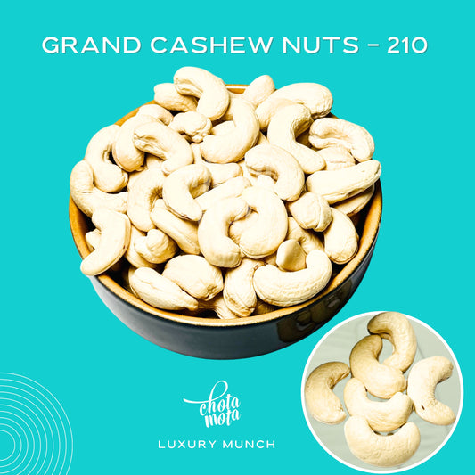 Grand Cashew Nuts, Grade 210, 250g Pouch